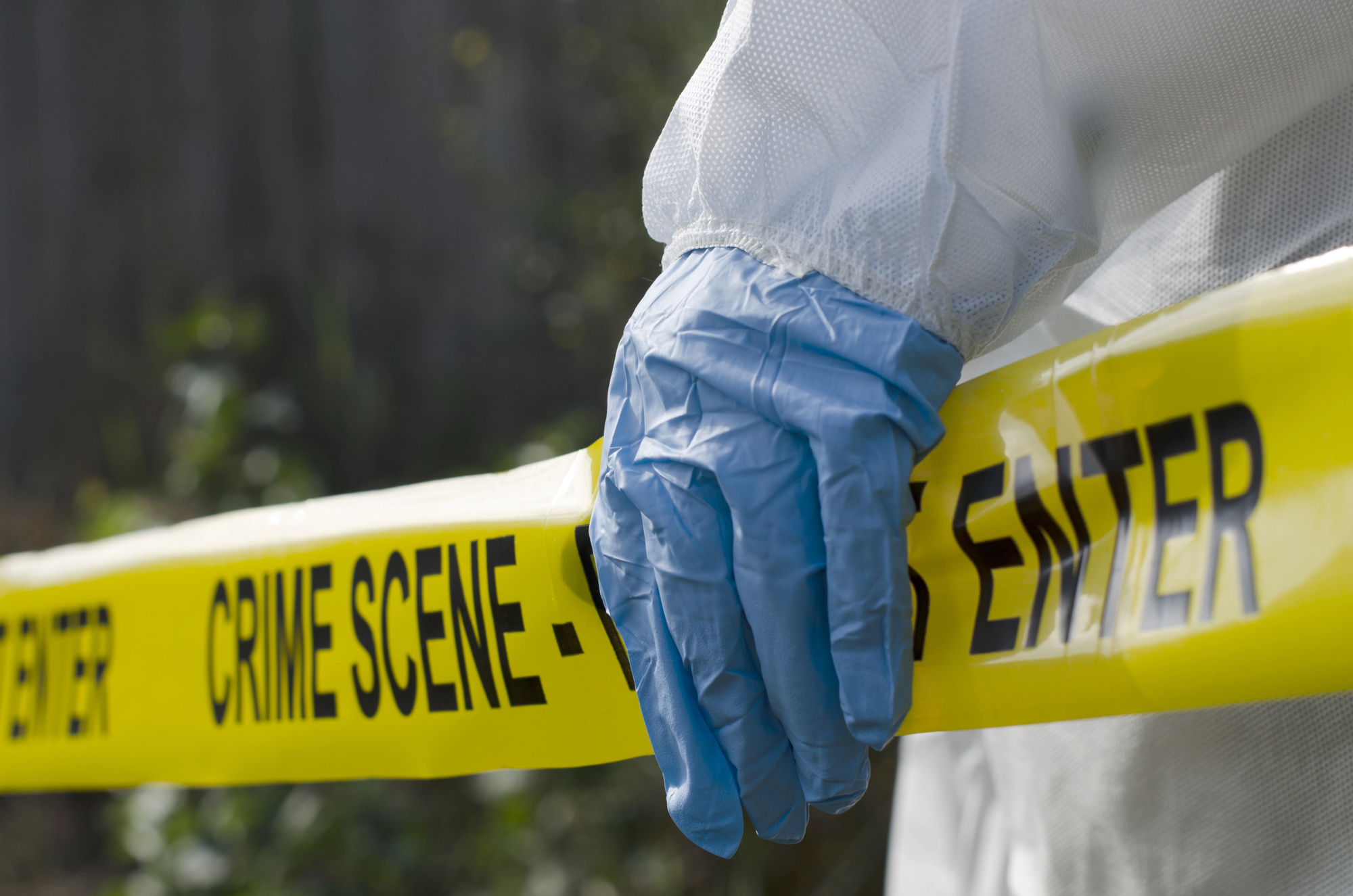 Weapons-related violent crime scene.